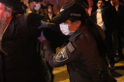ממראות ההפגנה אמש לשחרורו