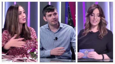 האורחים יחד עם אלישבע גליקסברג