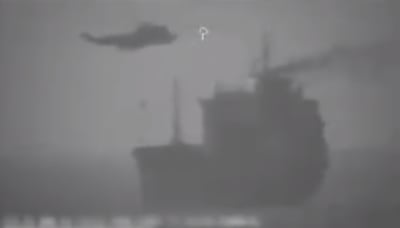 ממסוק: צבא איראן השתלט על מכלית נפט במצרי הורמוז