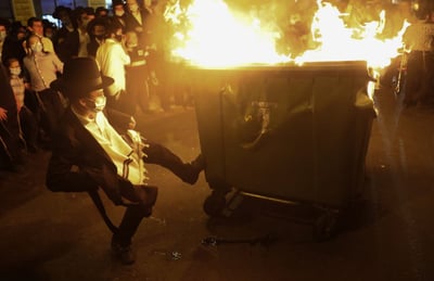 הפגנה נגד סגר. ארכיון