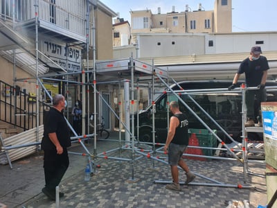 העבודות לבניית הגשר