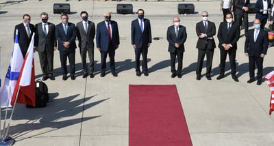 צפו: משלחת ישראל וארה"ב יצאה לבחריין