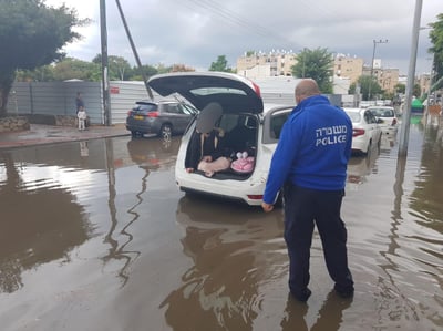 צפו בדרמה: שיטפונות וחילוצים ברחבי הארץ