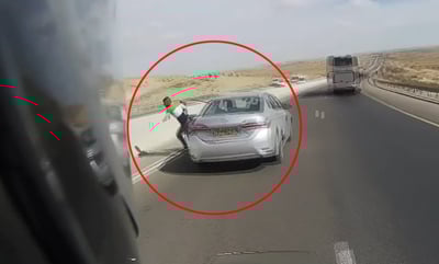 פעילות נגד גנבי רכב; צפו במרדף הדרמטי