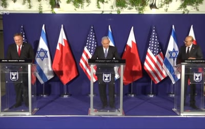 היסטוריה: שר החוץ של בחריין בירושלים • צפו