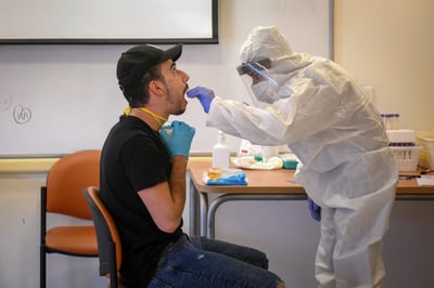 שיא שלילי: 5.6 אחוז מאומתים, עם 5,449 תוצאות חיוביות