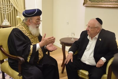 הגר"ש עמאר ונשיא המדינה