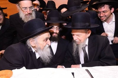 הרב סולובייצ'יק עם יבל"א הרב אדלשטיין