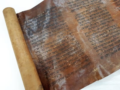 נדיר: מגילת אסתר ספרדית הכתובה על עור בכתב יד