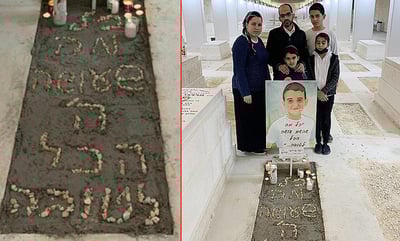 משפחת קדוש עלתה לקבר של יוסף ז"ל; "מאמינים בך ה'"