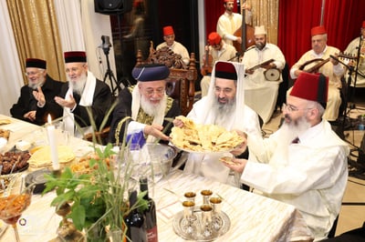 המימונה של הראשון לציון הגר"ש עמאר. צפו