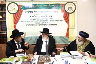 המכון למצוות התלויות בארץ בכינוס היסטורי עם נשיא מועצת חכמי התורה