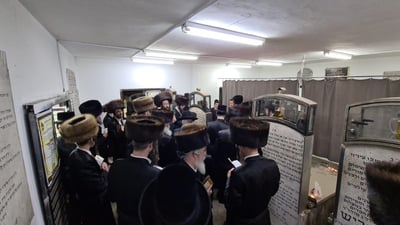 תיעוד: המונים בהילולת ה'אמרי יוסף' מספינקא זיע"א