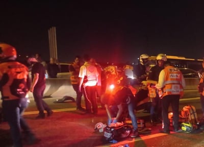 מזירת התאונה בכביש 471