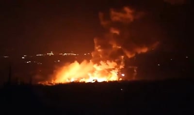 "ישראל תקפה": מפעל לייצור פלסטיק בסוריה הופגז