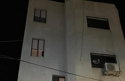 הבניין בו אירעה השריפה