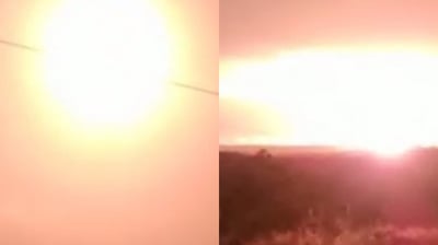 כך נראו התקיפה הראשונה בעזה - והשיגור