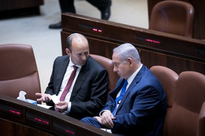 נתניהו ובנט בכנסת