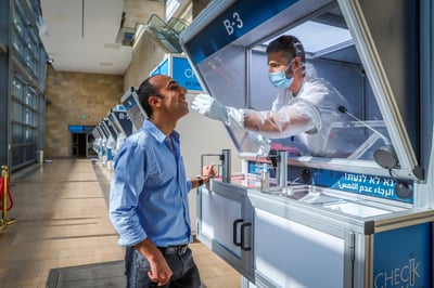 בדיקות קורונה בנתב"ג