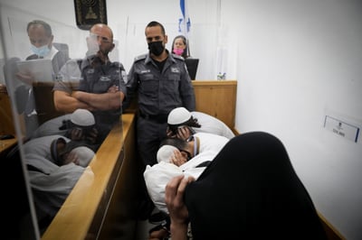 הנאשמים בבית המשפט, היום