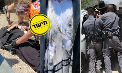 אלף מפגינים בגוש עציון; רימוני הלם על רכבו של הגאב"ד