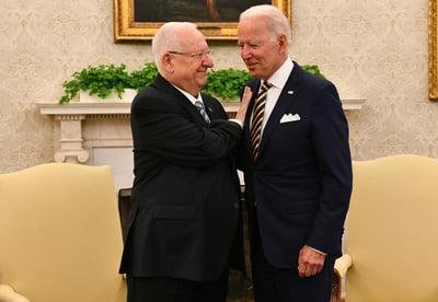 ביידן וריבלין בחדר הסגלגל, השבוע