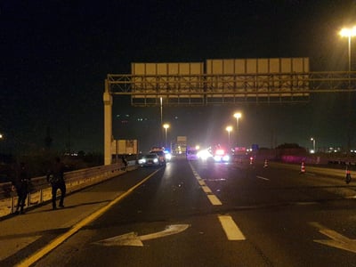 הולך רגל חצה את כביש 1 - ונהרג מפגיעת רכב