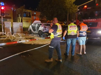 זירת פיצוץ הרכב