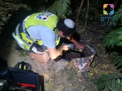 חילוץ הכלב במושב מחסיה