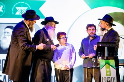 הרב לאזאר בהתוועדות במוסקבה