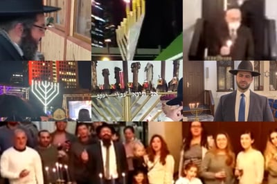 הדלקת נר חנוכה ברחבי העולם