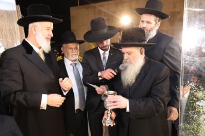 בן הרב התחתן עם בתו של יו"ר זק"א • צפו