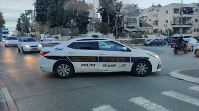 זירת התאונה בשמואל הנביא