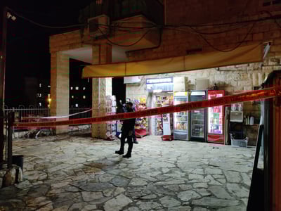 זירת השוד בירושלים