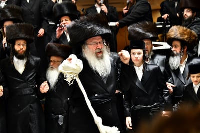 האדמו"ר מנדבורנה בריקוד