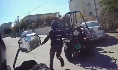 צפו: מרדף אחרי נהג טרקטורון בטייבה