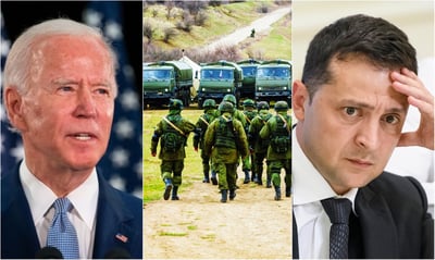 זלנסקי, ביידן וחיילי אוקראינה