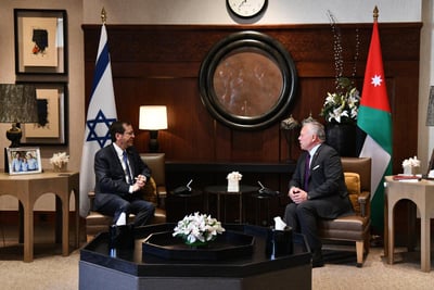 בצל גל הטרור: בוז'י הרצוג נועד עם מלך ירדן • צפו