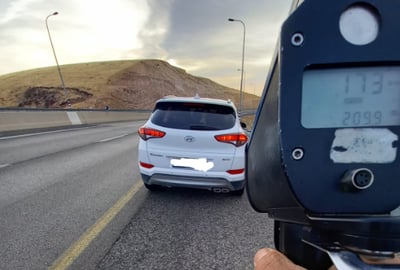 כביש 1: צעיר נתפס במהירות של 173 קמ"ש