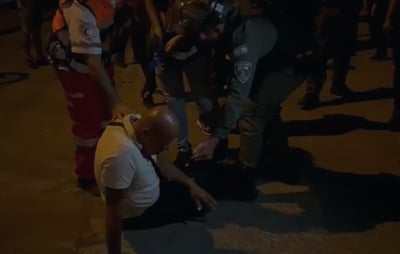 העיתונאי מיד לאחר התקיפה