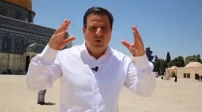 יו"ר 'המשותפת' עודה עלה להר הבית והסית