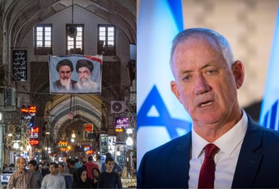 מימין: גנץ