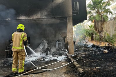 בני ברק: שריפה פרצה מתחת לבניין מגורים