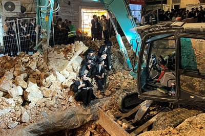 ההפגנה בירושלים, הערב
