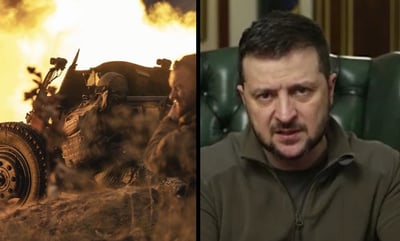 הנשיא זלנסקי והקרבות בימים האחרונים