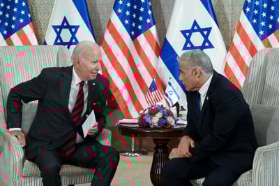רה"מ לפיד ונשיא ארה"ב ביידן בפגישתם בירושלים