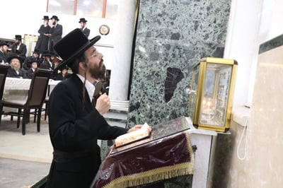 אדמו"ר עם צאת השבת, הערב
