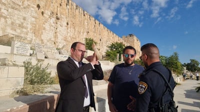 הח"כ ניצל את חסינותו ותקע בשופר למרגלות הר הבית