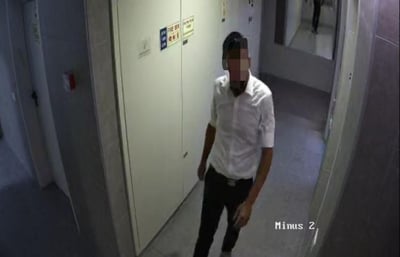 החשוד במצלמות האבטחה