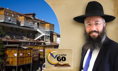 סוכה במרפסת שהשולחן חלקו בבית וחלקו בסוכה, מה דינה?